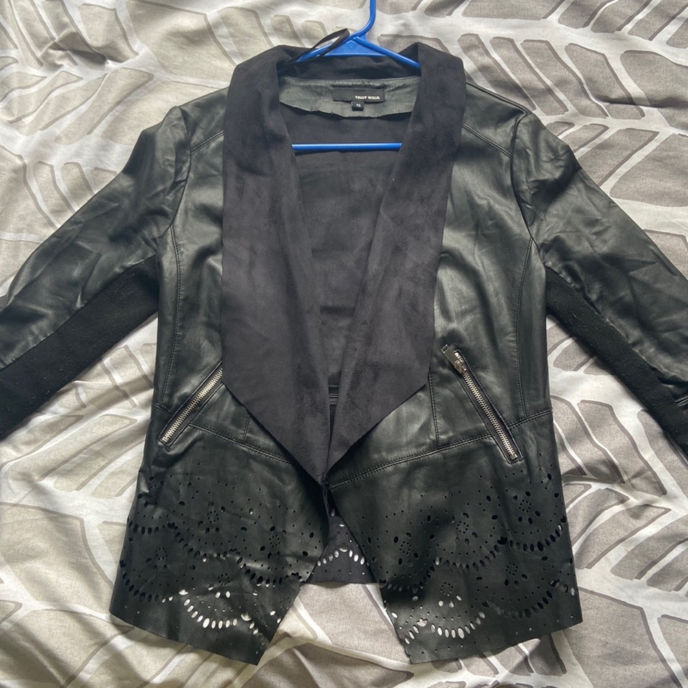 Faux Leather Jacket, size S/M